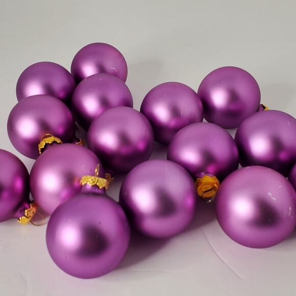 Visions By Holly Romantic Heirloom Across purple colorful Set of 15 Ornaments - Picture 6 of 15